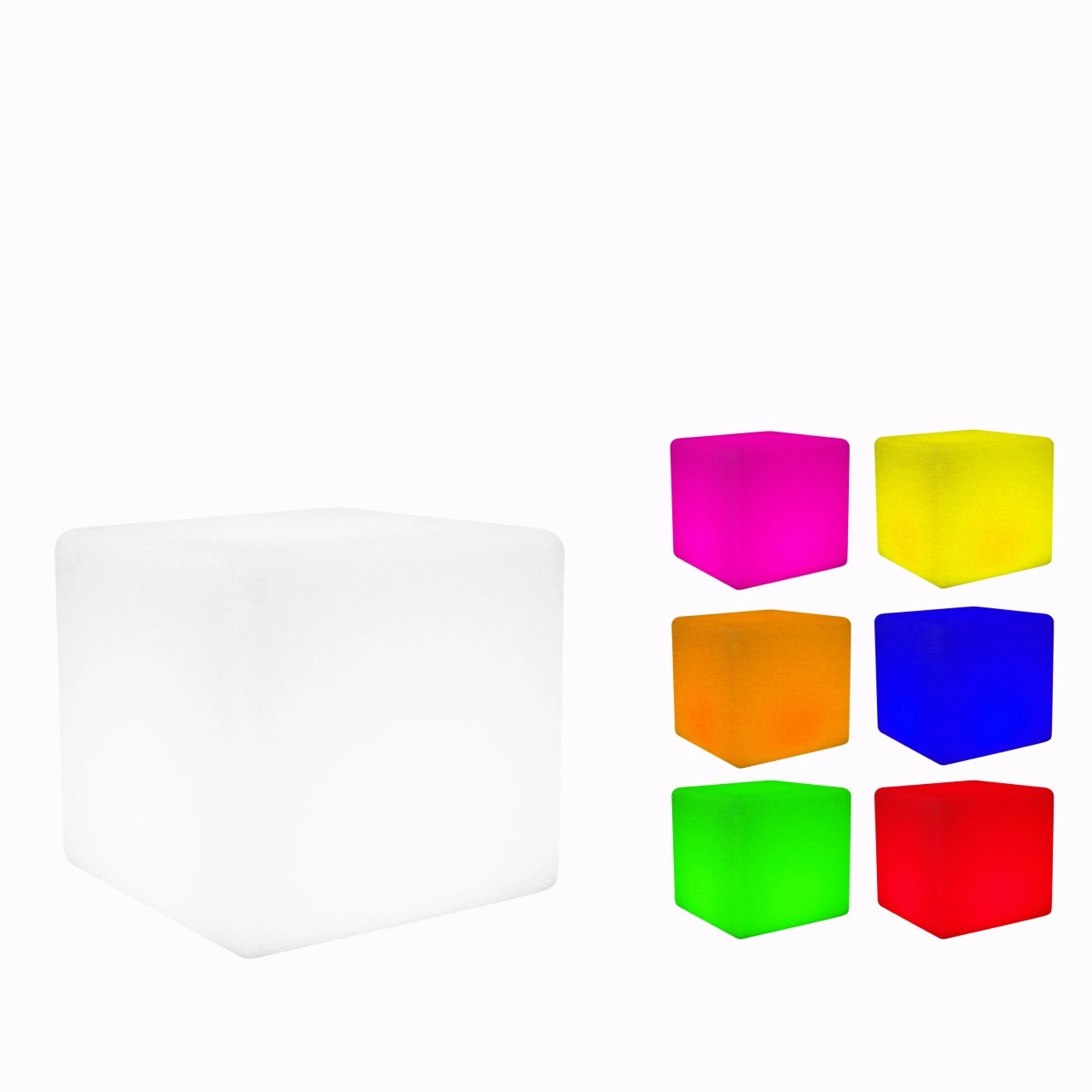 LED Solar Cube 40cm / Solar Leuchtwürfel mit optionaler USB Ladung, inkl. Fer...