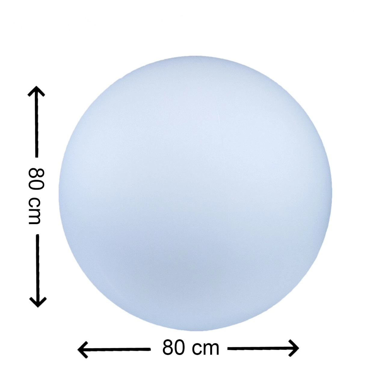 7even LED Design Dome 80/ XXL LED-Leuchtkugel mit gigantische 80cm! In und Ou...