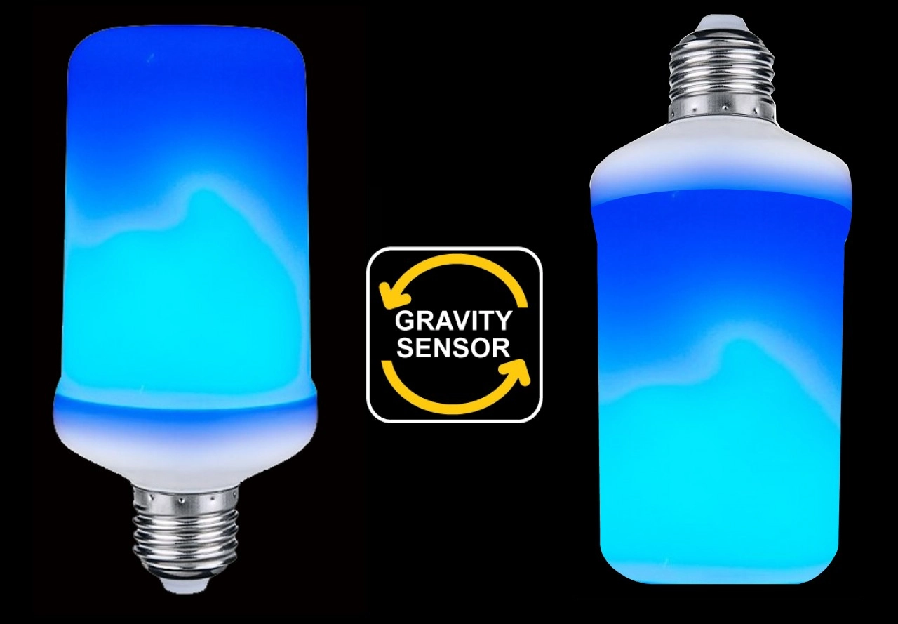 E-27 Blue Flame Light 3W / Blaues Flackerlicht / Wasser-Flammen-effekt