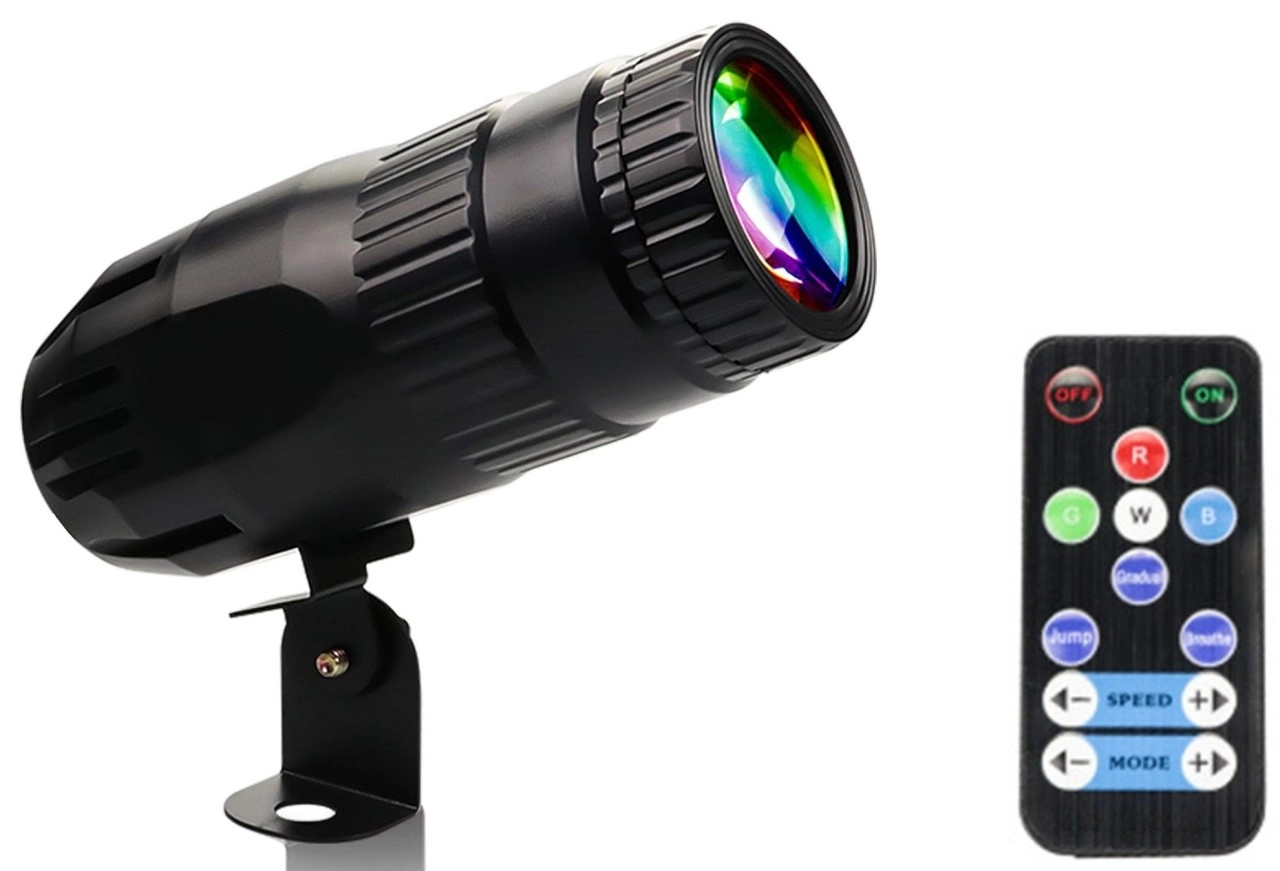 LED PinSpot RGBW 15W – 4in1 Punktstrahler für Spiegelkugeln & DJ