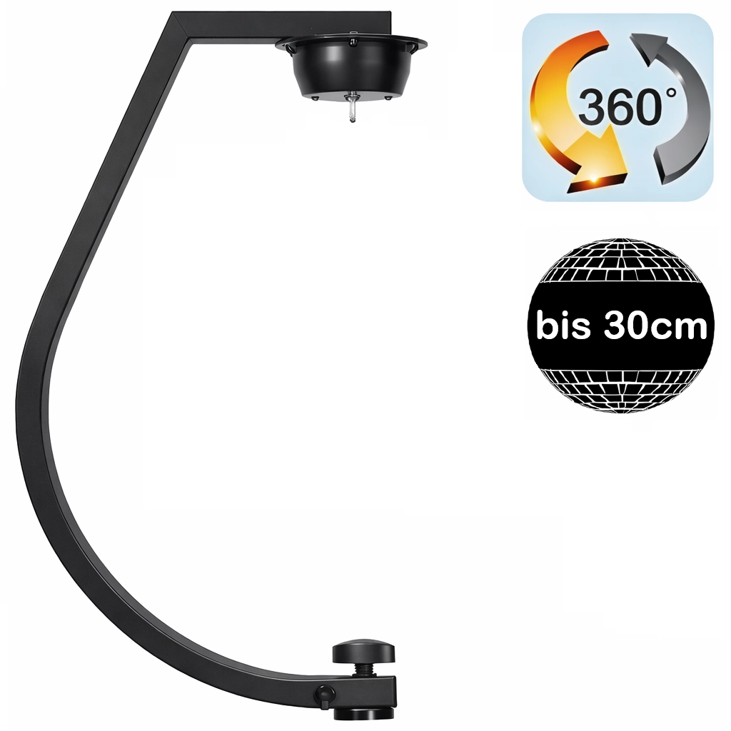Stativhalterung inklusive Motor für Spiegelkugeln bis zu 30cm