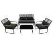 GARMIO® Rattan Sitzgruppe Sitzgarnitur Lounge Set RIMINI