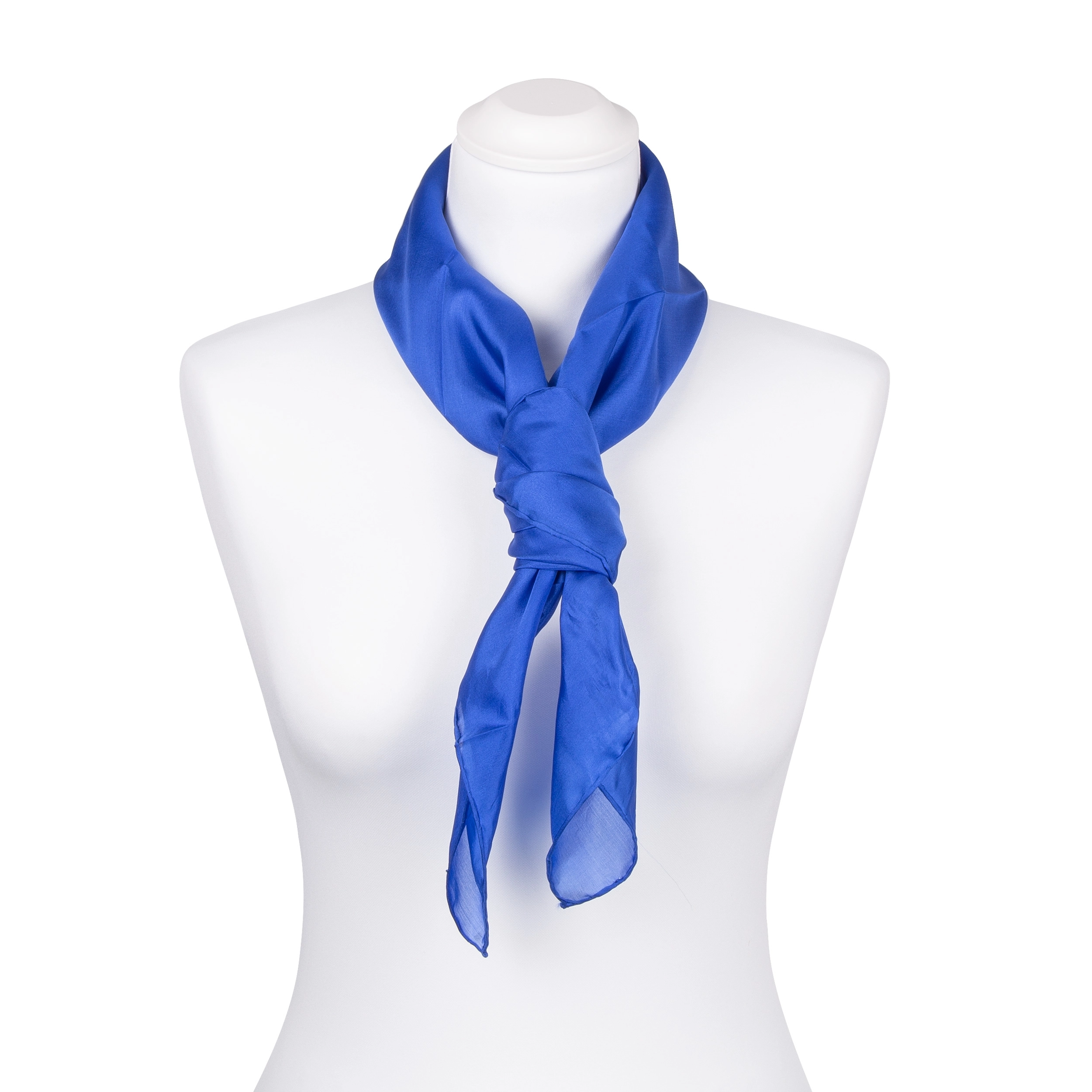 Seidentuch Halstuch Schal Royalblau