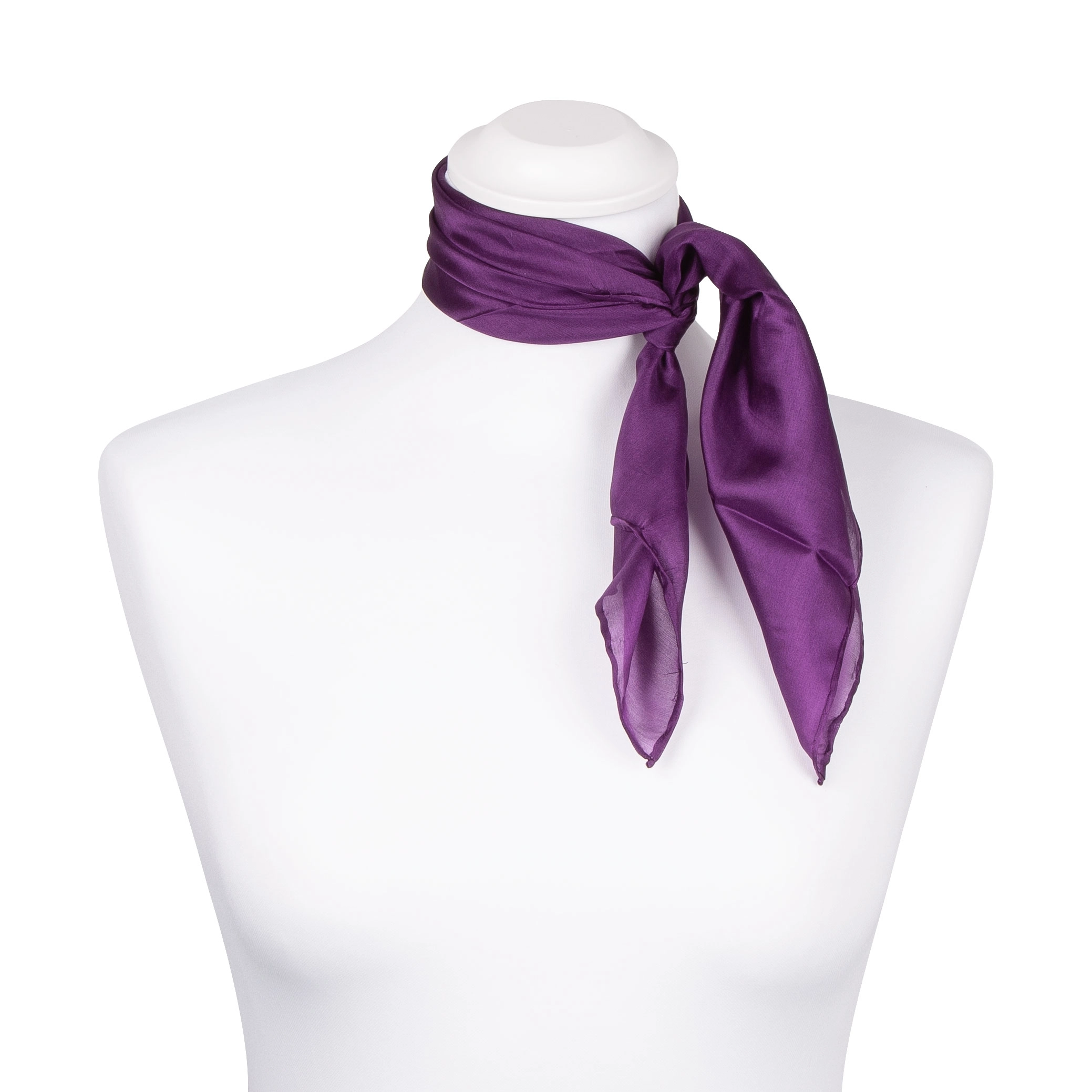 Nickituch Halstuch Pongé Violett