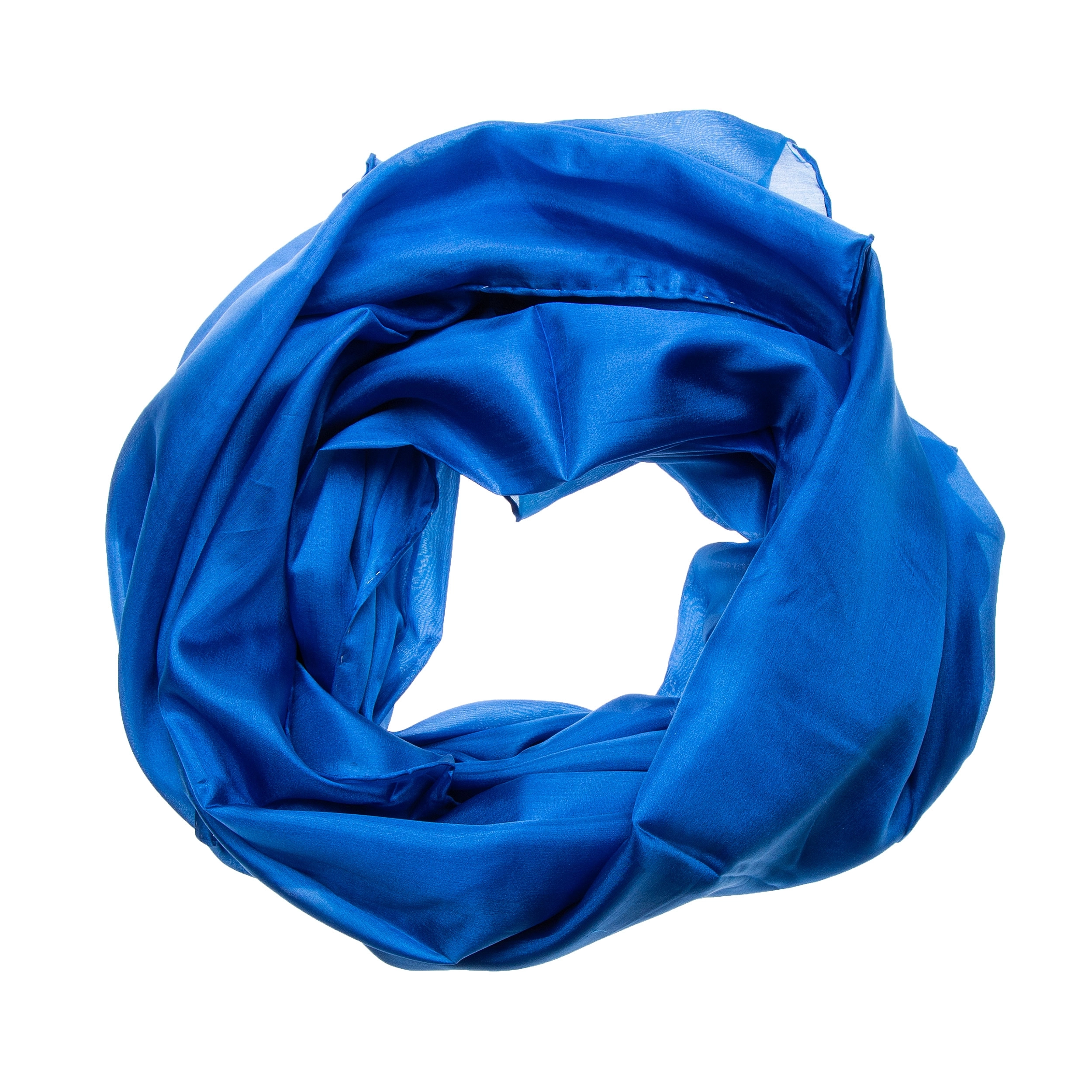 Seidenschal Halstuch Schal XXL Royalblau