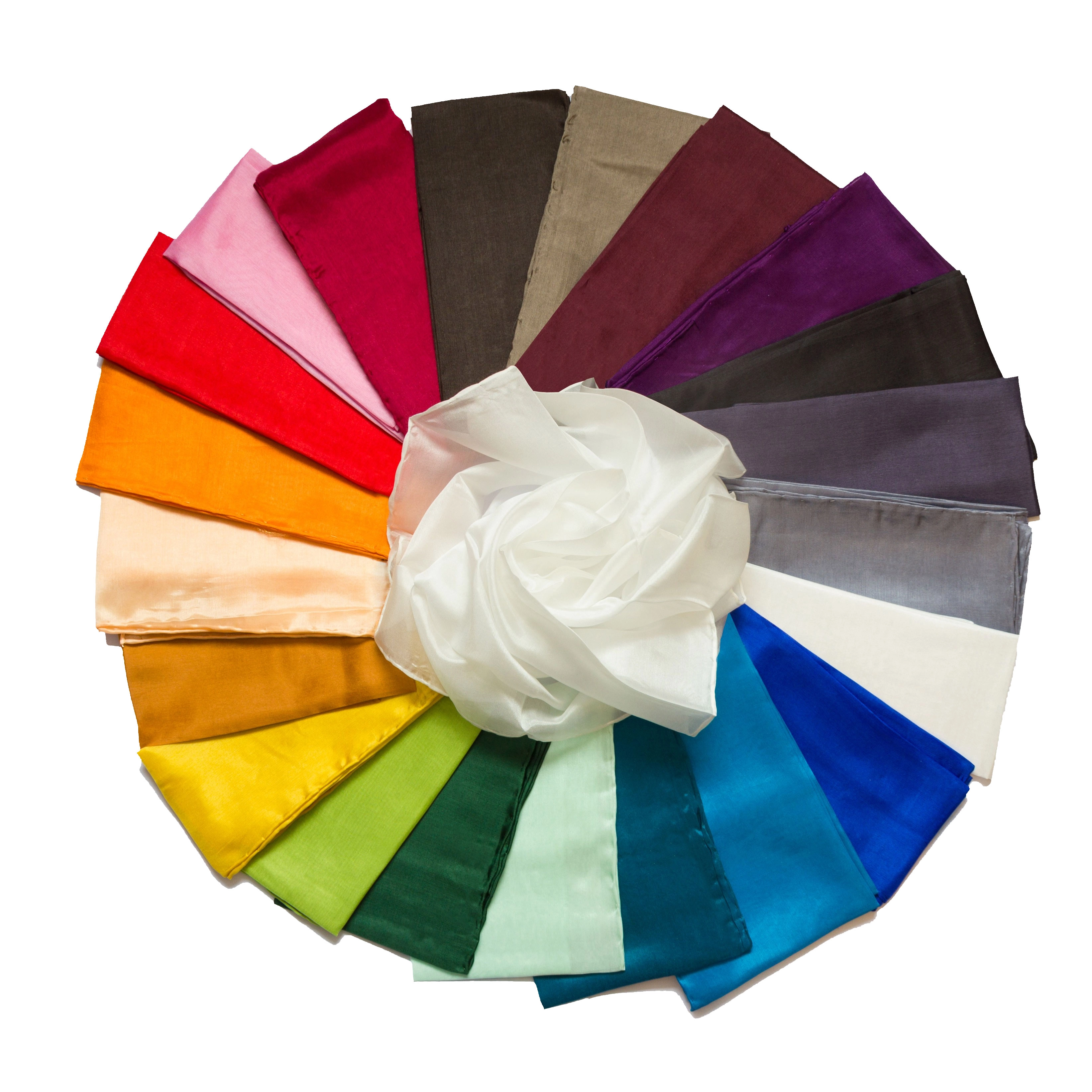 Nickituch Halstuch einfarbig Pongé (verschiedene Farben)