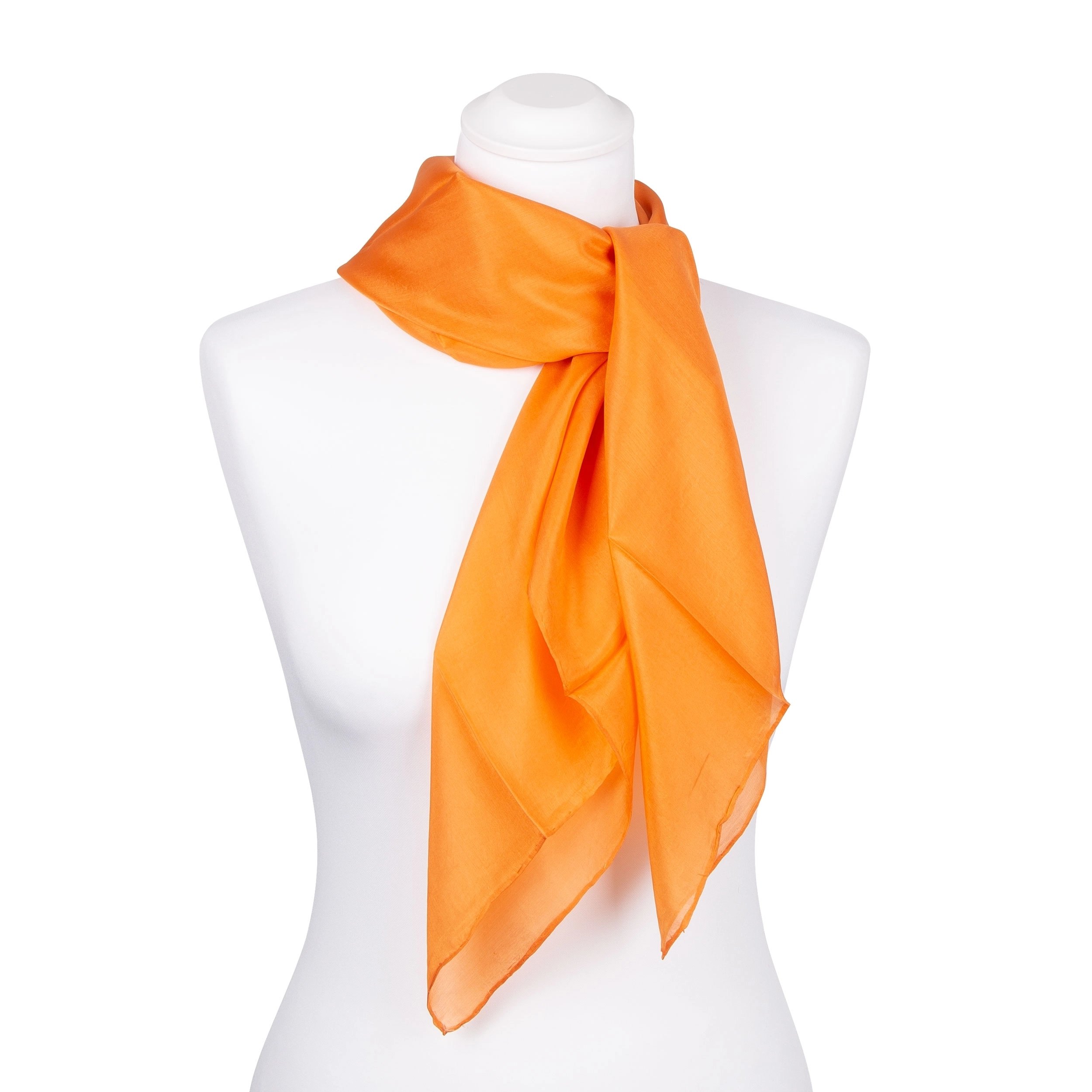 Seidentuch Halstuch Schal Orange