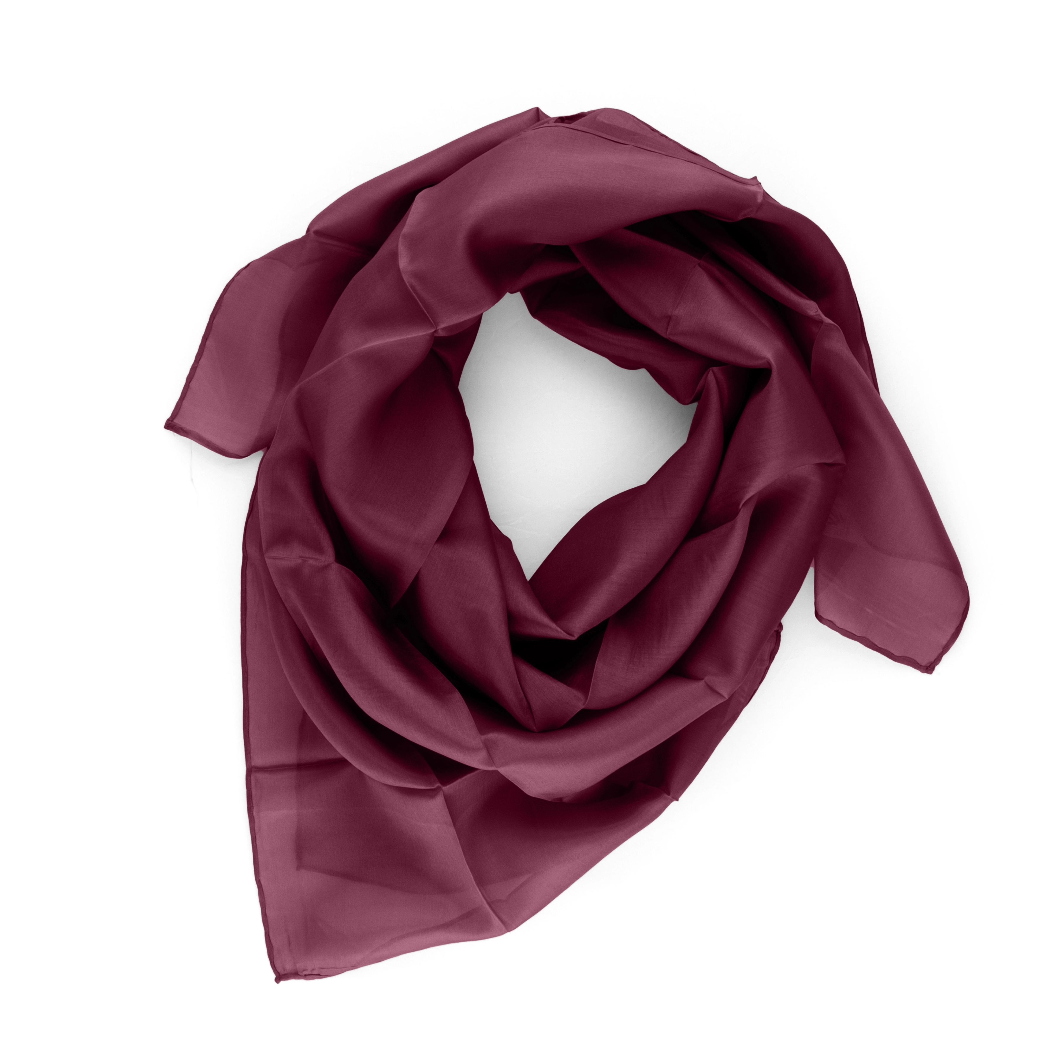 Seidentuch Halstuch Schal aubergine