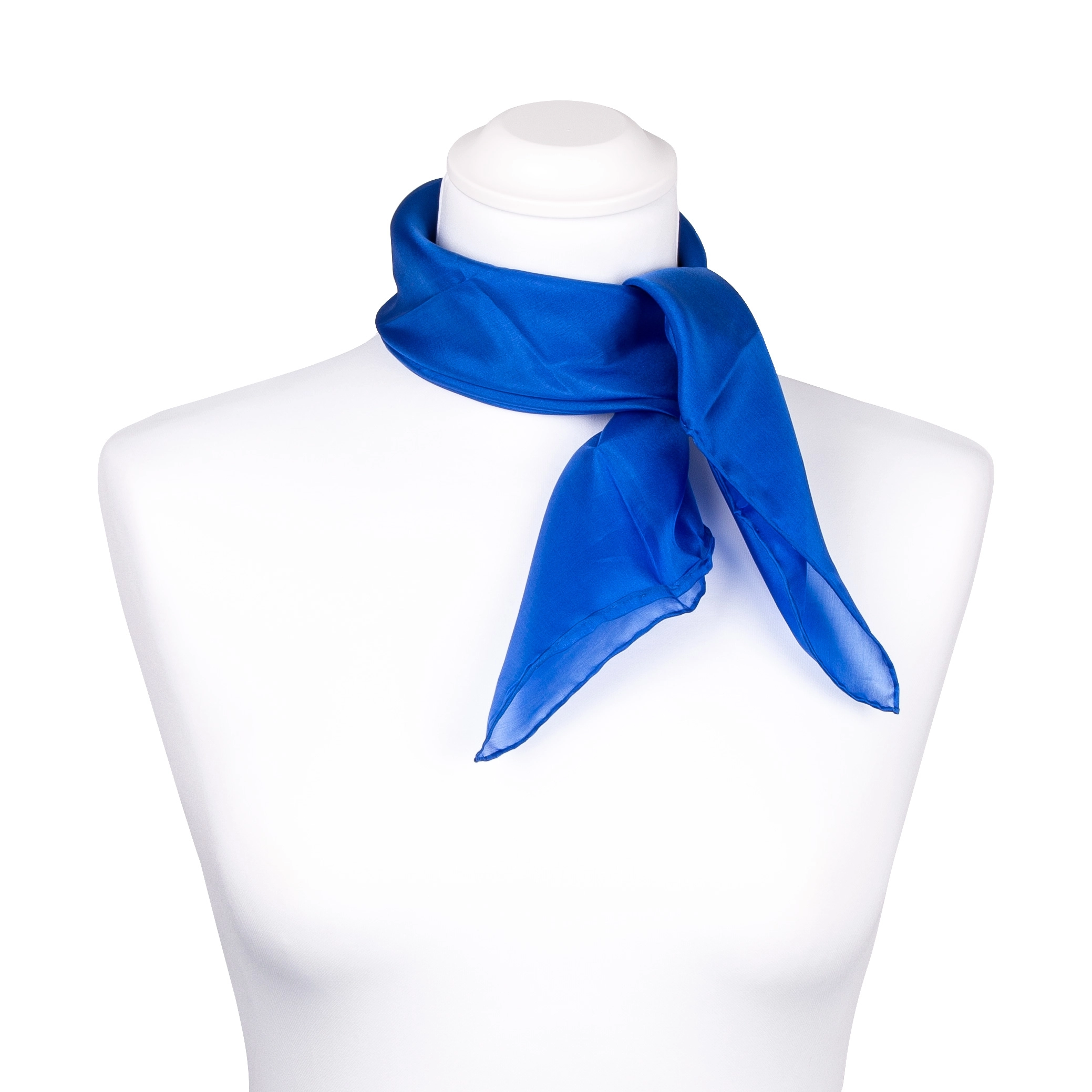 Nickituch Halstuch Pongé Royalblau