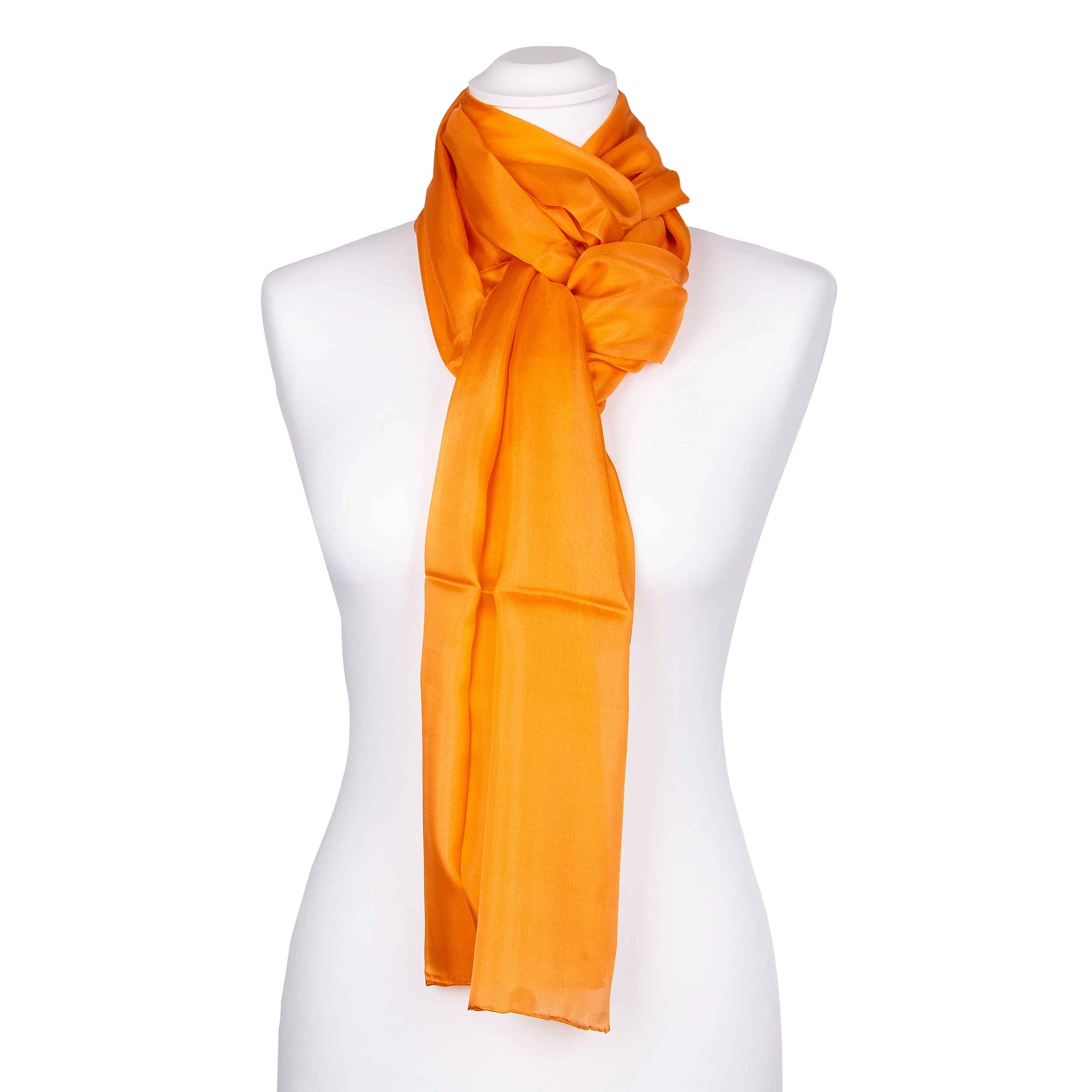 Seidenschal Halstuch Schal Orange