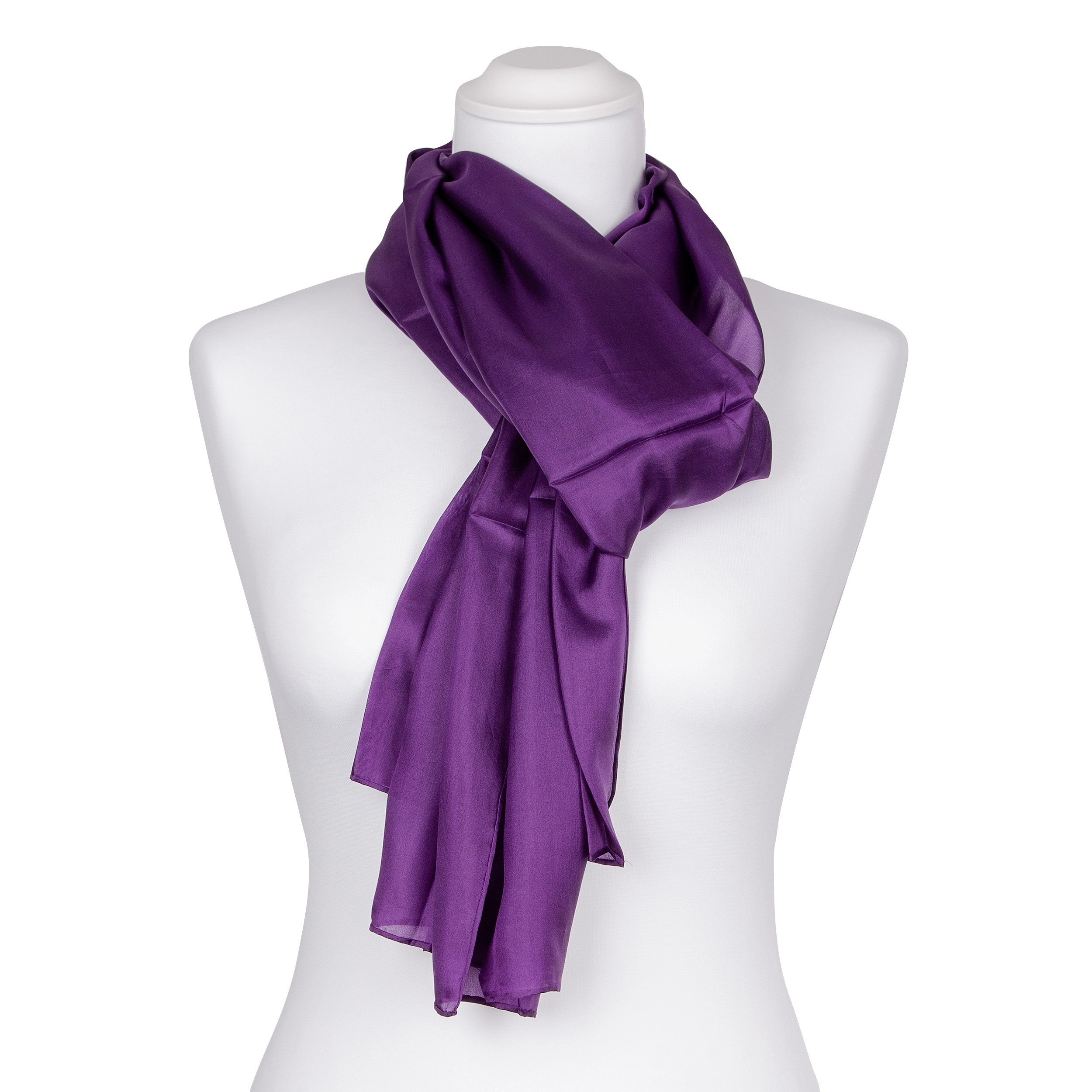 Seidenschal Halstuch Schal Violett