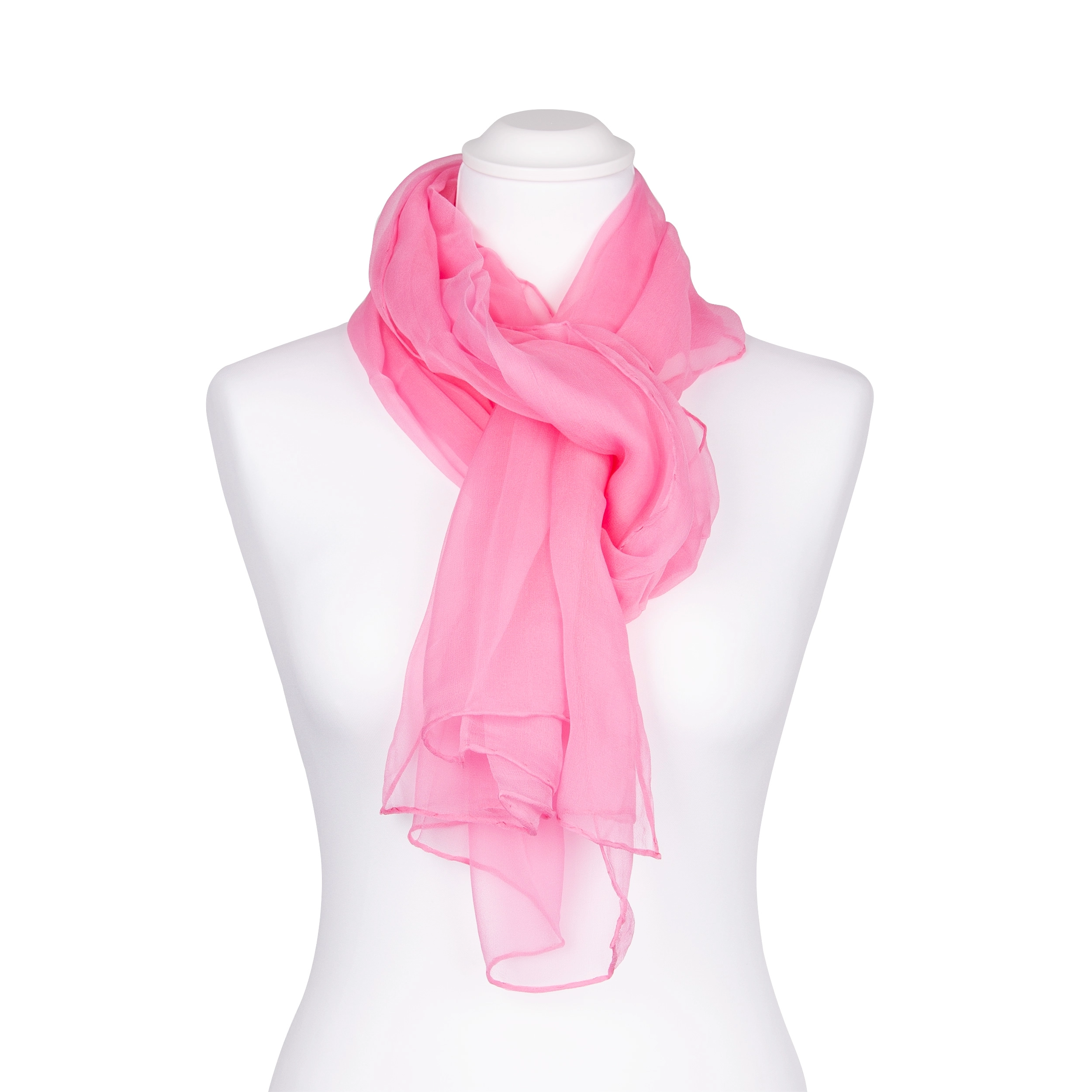 Seidenschal Halstuch Schal Chiffon Malve