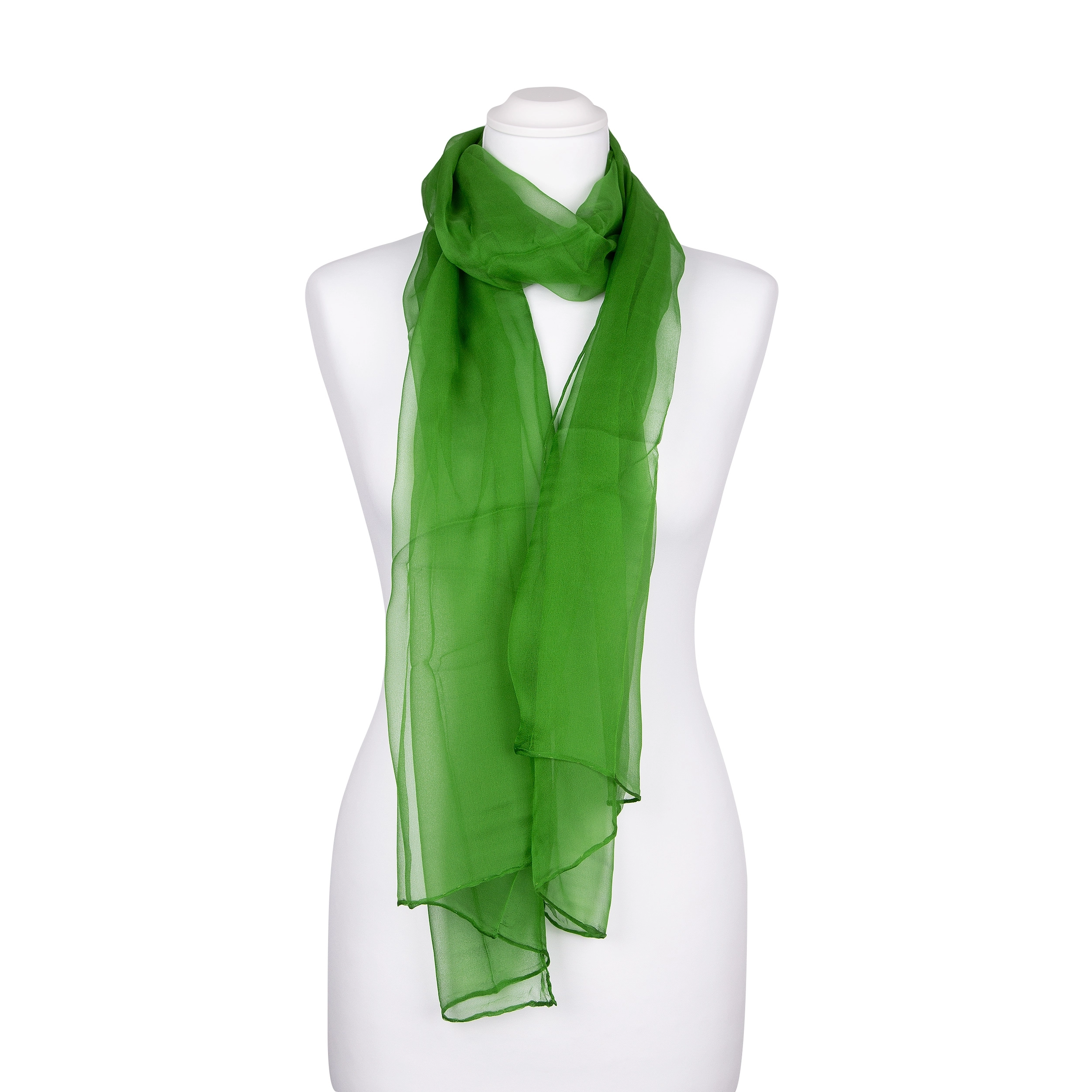 Seidenschal Halstuch Schal Chiffon Minzgrün