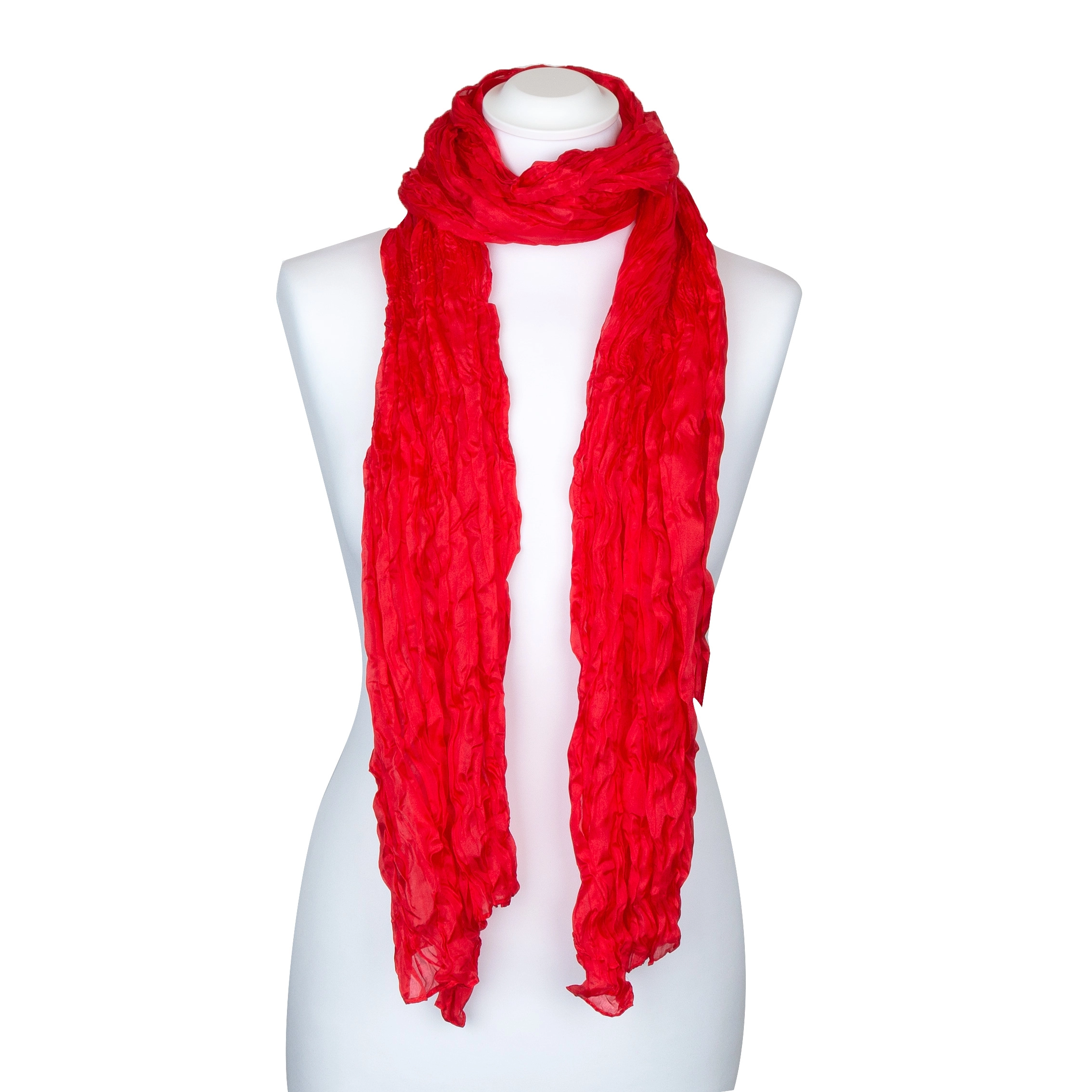 Knitterschal Halstuch Schal XXL Paprika
