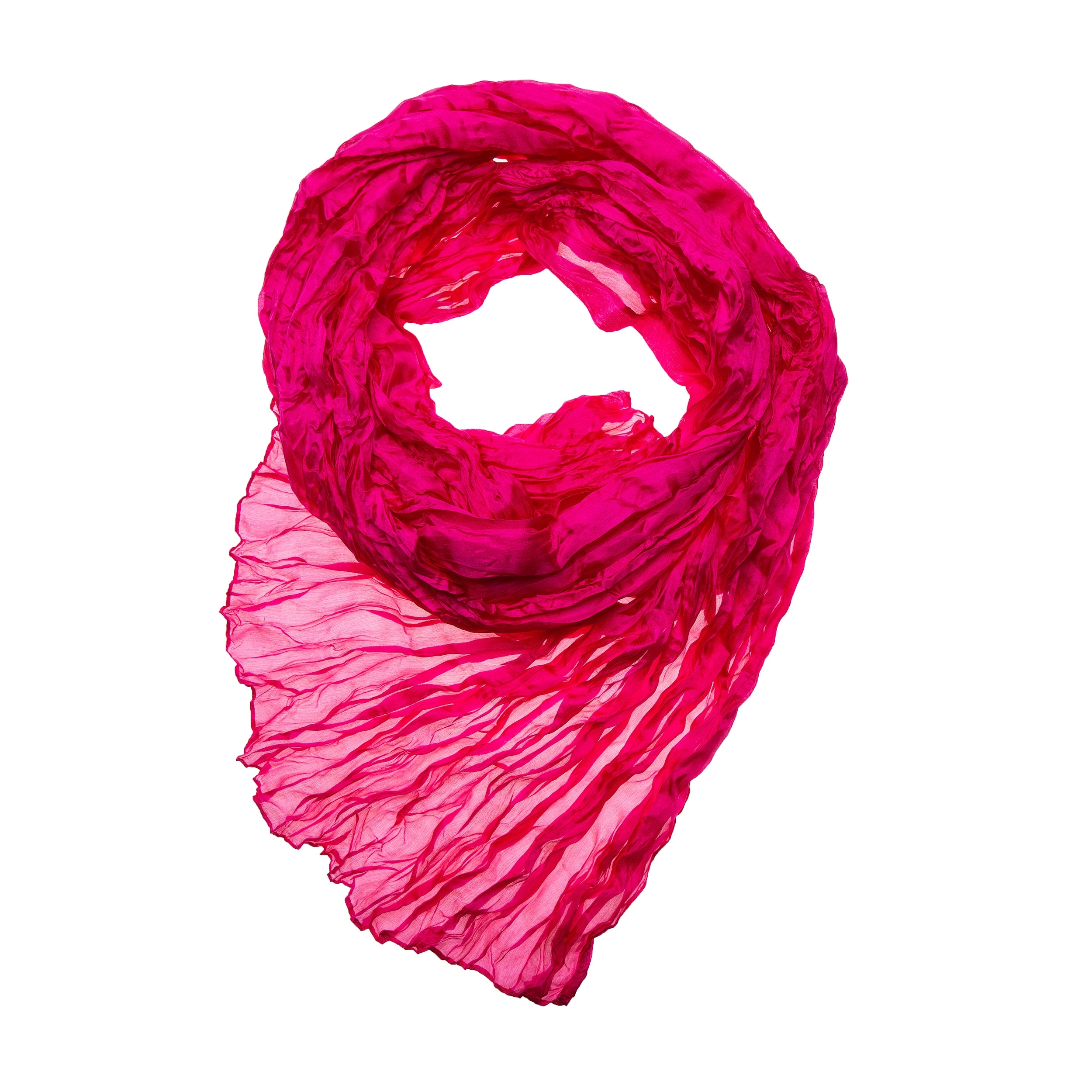 Knitterschal Halstuch Schal XXL pink