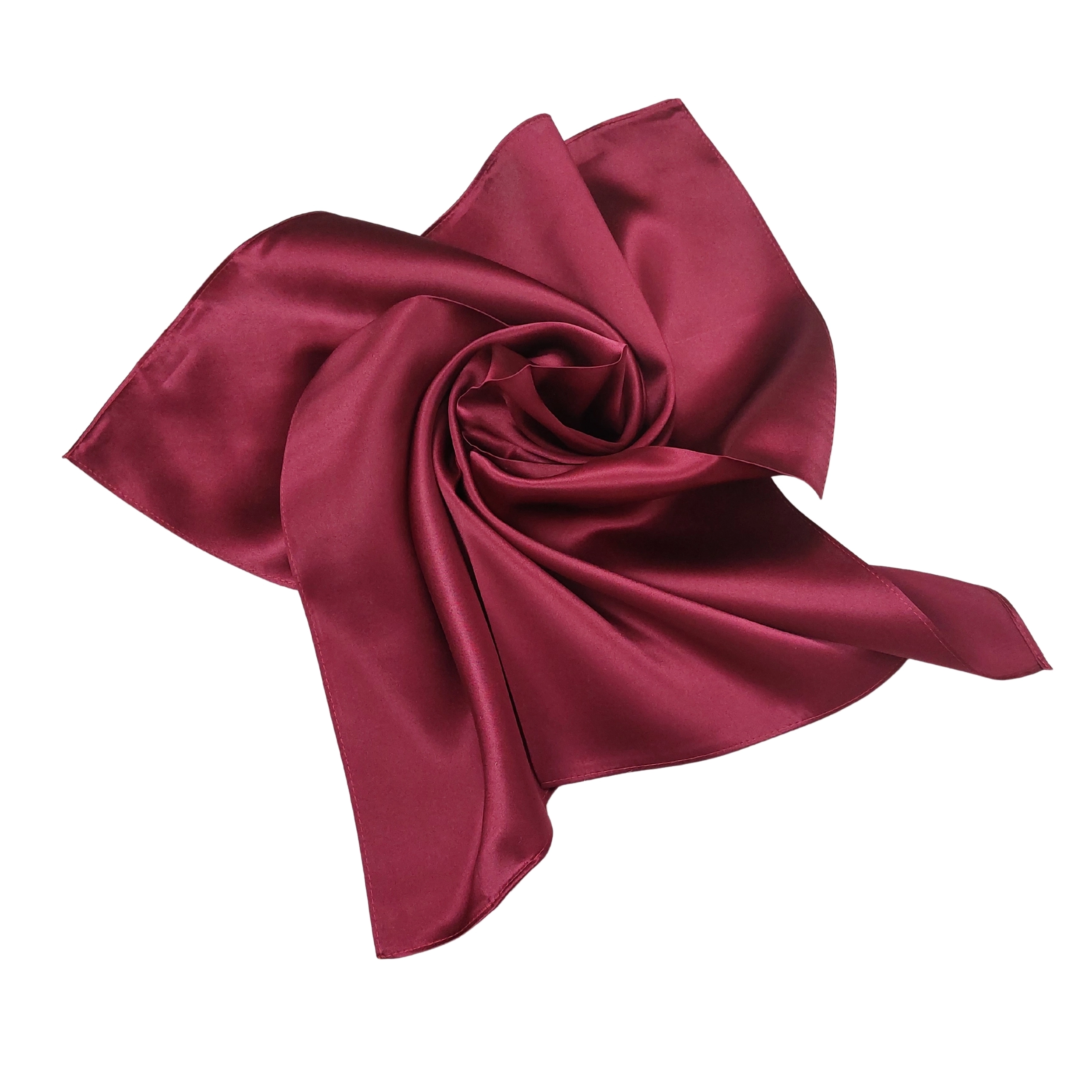 Nickituch Halstuch Satin Weinrot (16 Momme)