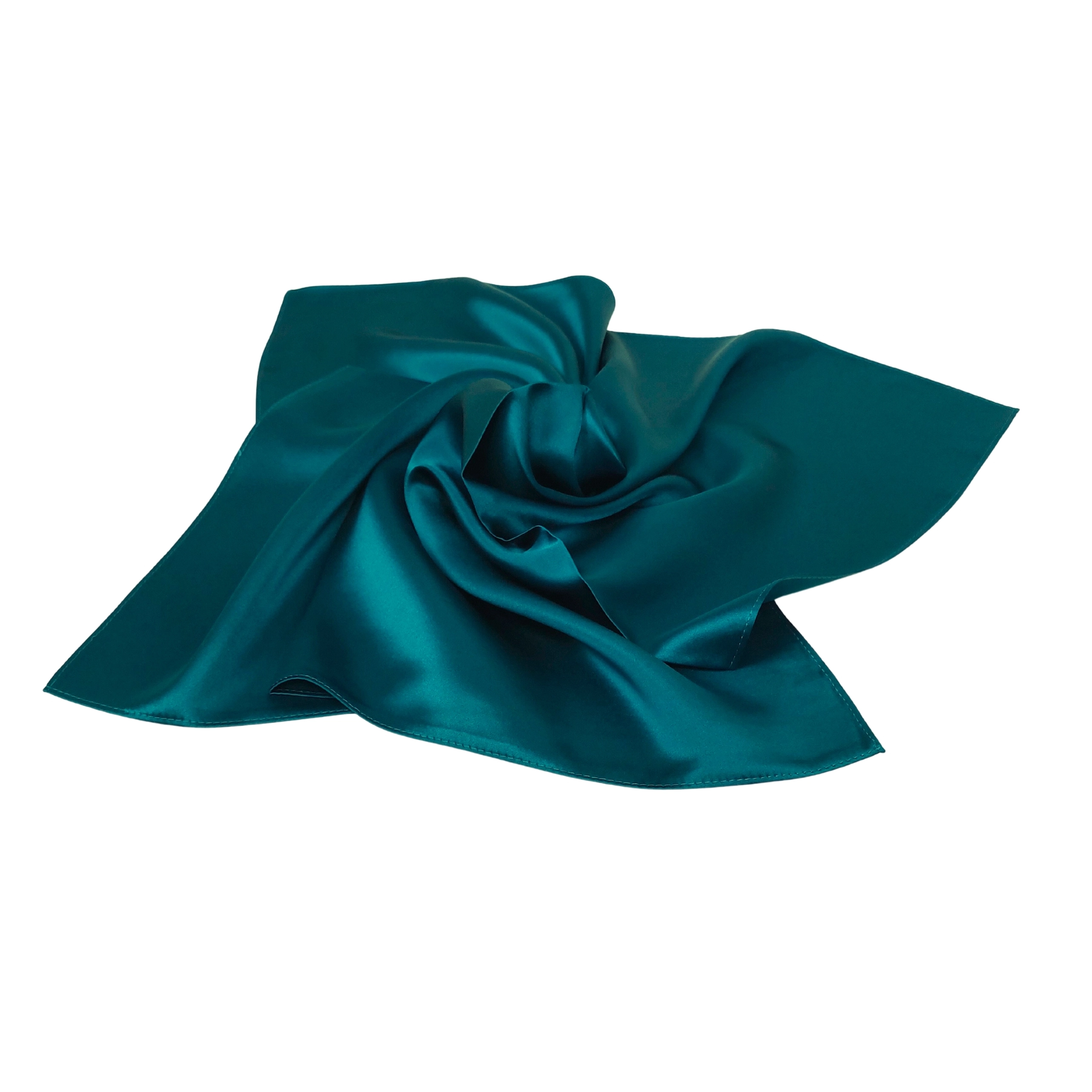 Nickituch Halstuch Satin petrol (16 Momme)
