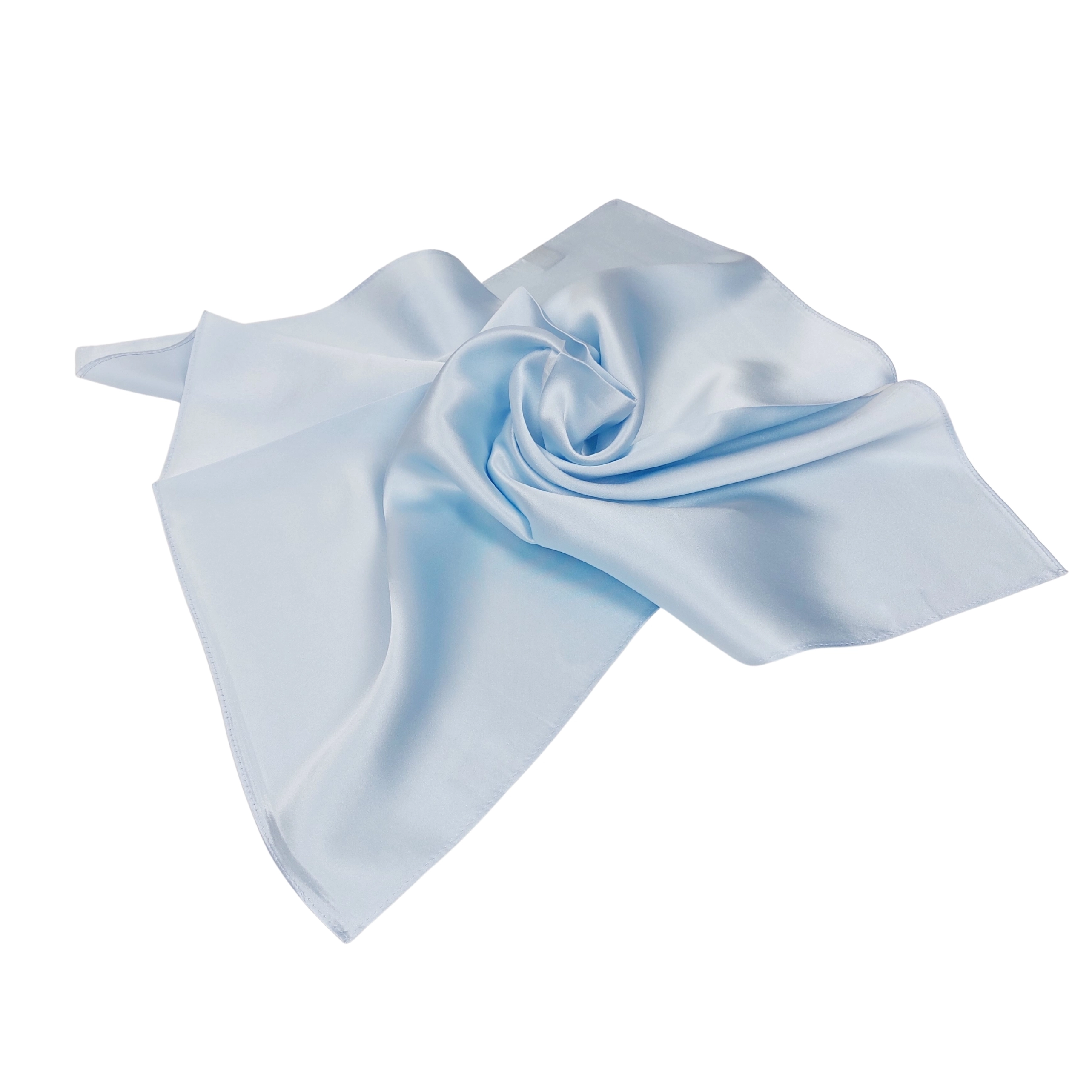 Nickituch Halstuch Satin hellblau (16 Momme)