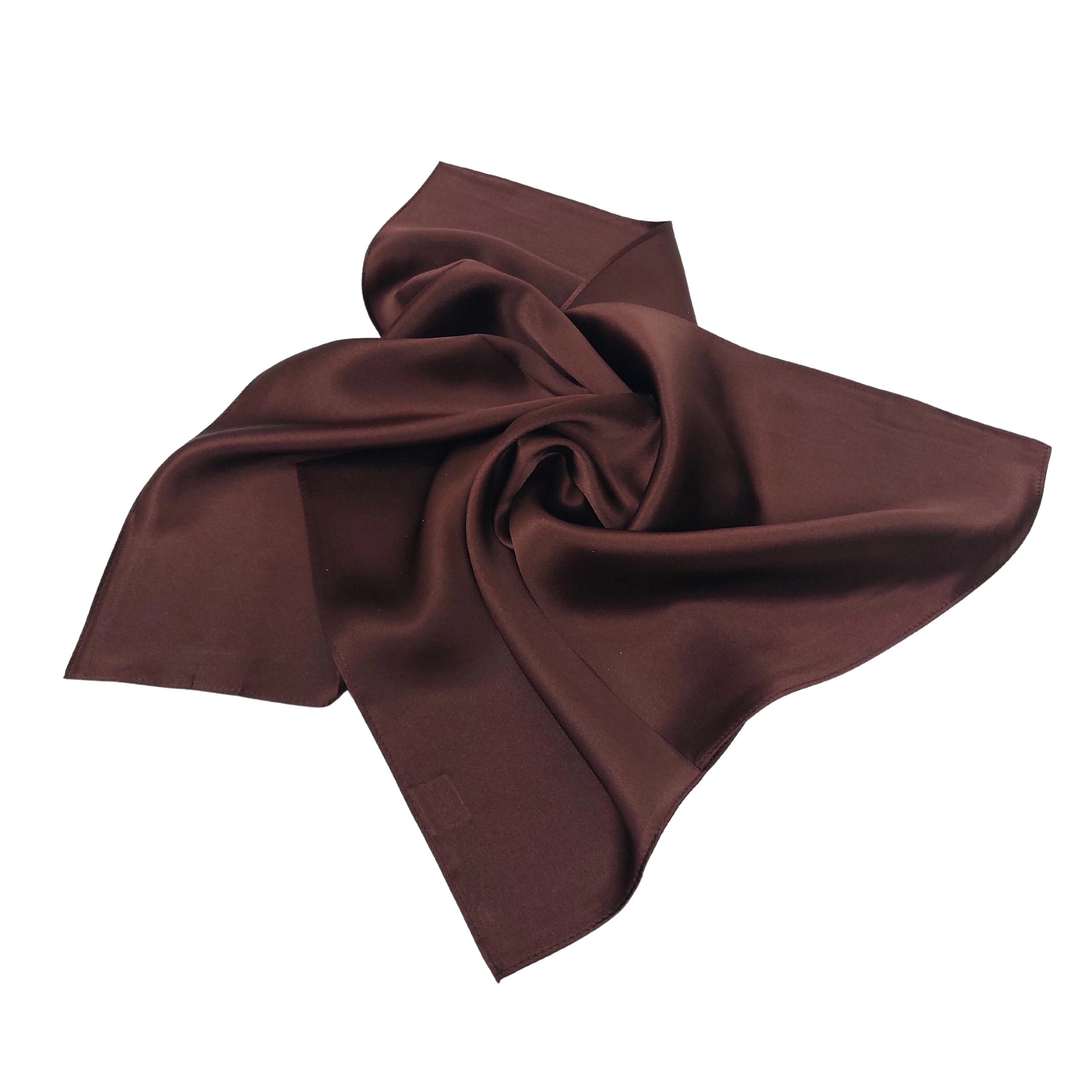 Nickituch Halstuch Satin mokka (16 Momme)