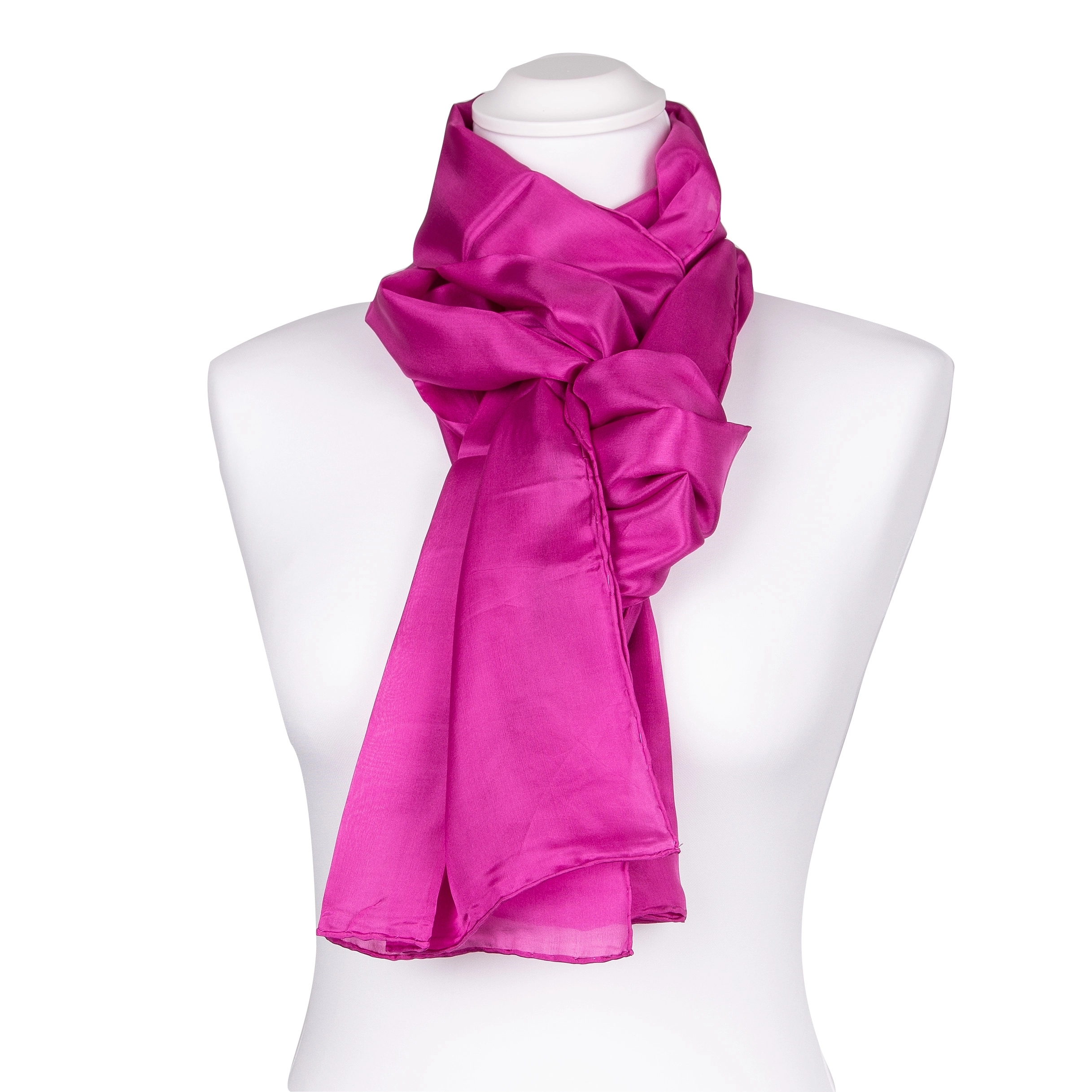Seidenschal Halstuch Schal kurz Pink