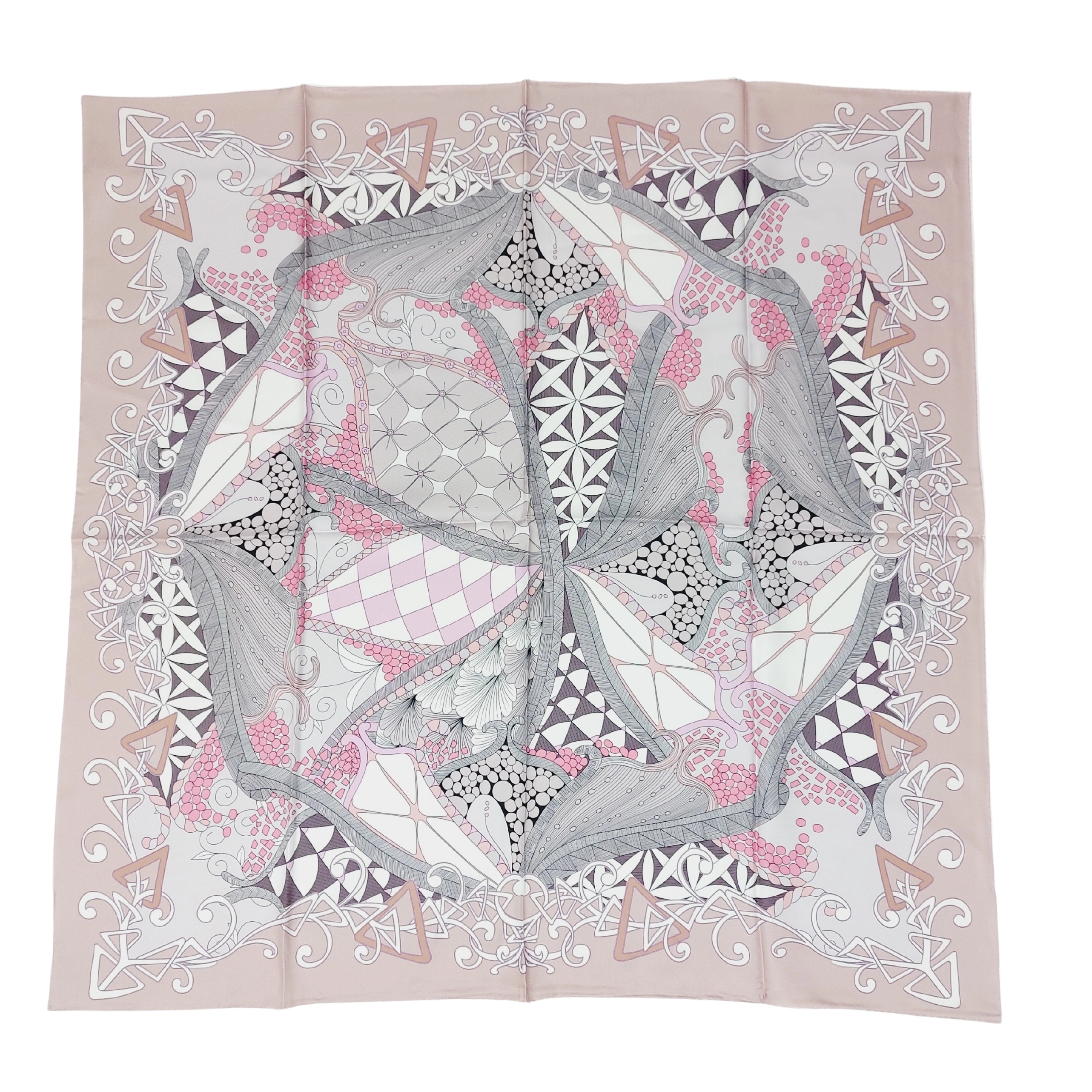 LUXURY EDITION - Seidentuch Halstuch beige rosa