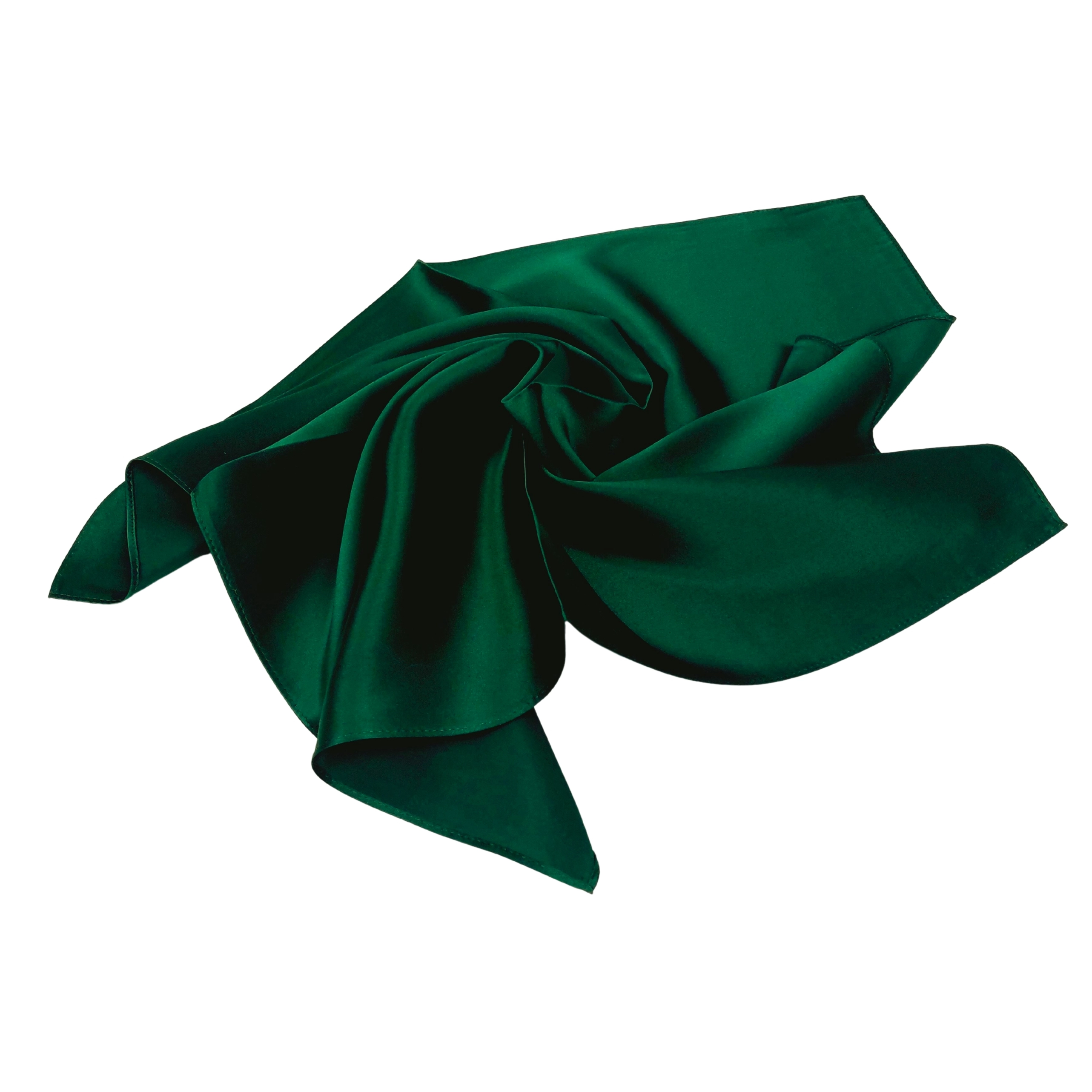 Seidentuch Halstuch Satin waldgrün (12 Momme)