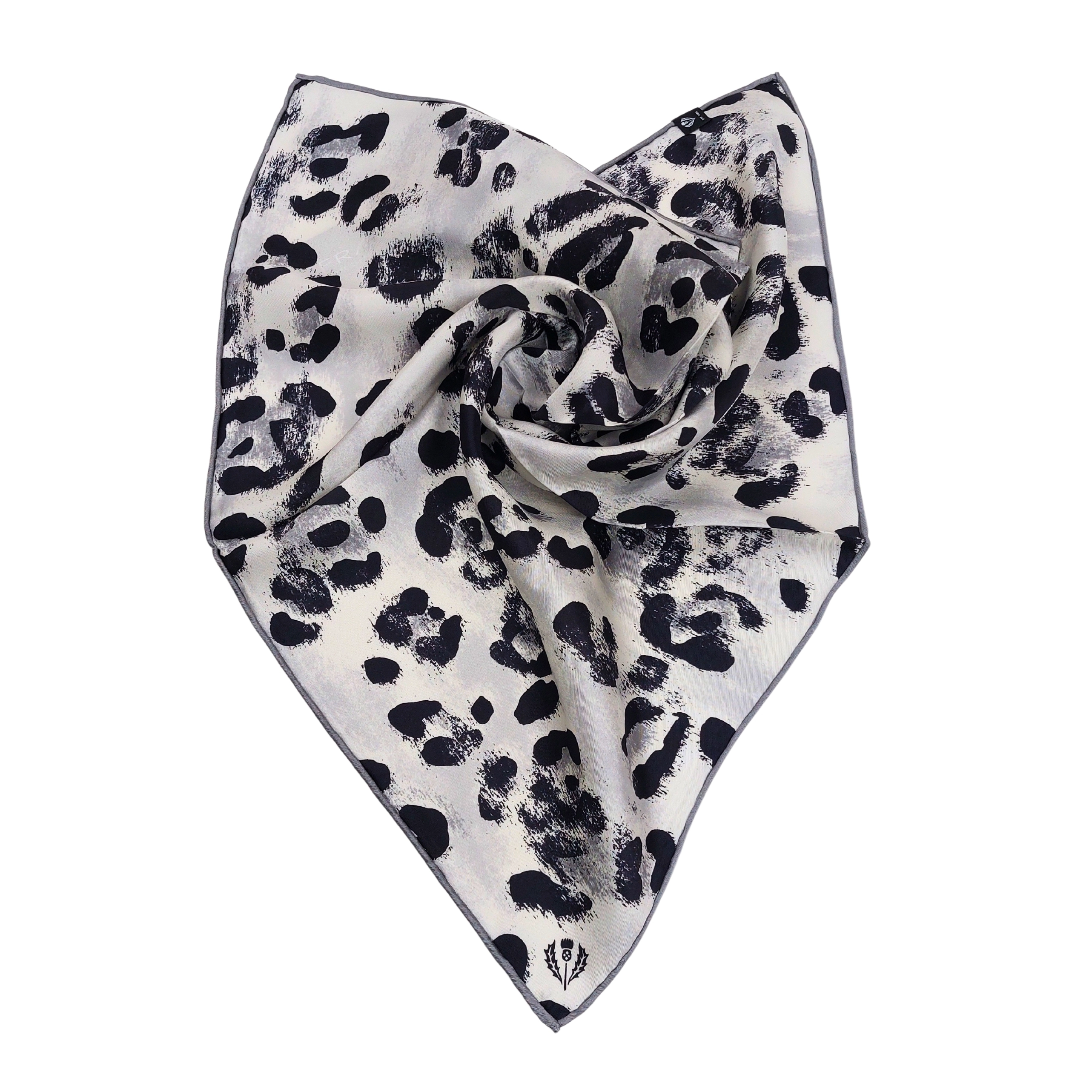 FRAAS Nickituch Halstuch Grafikprint Leopard grau