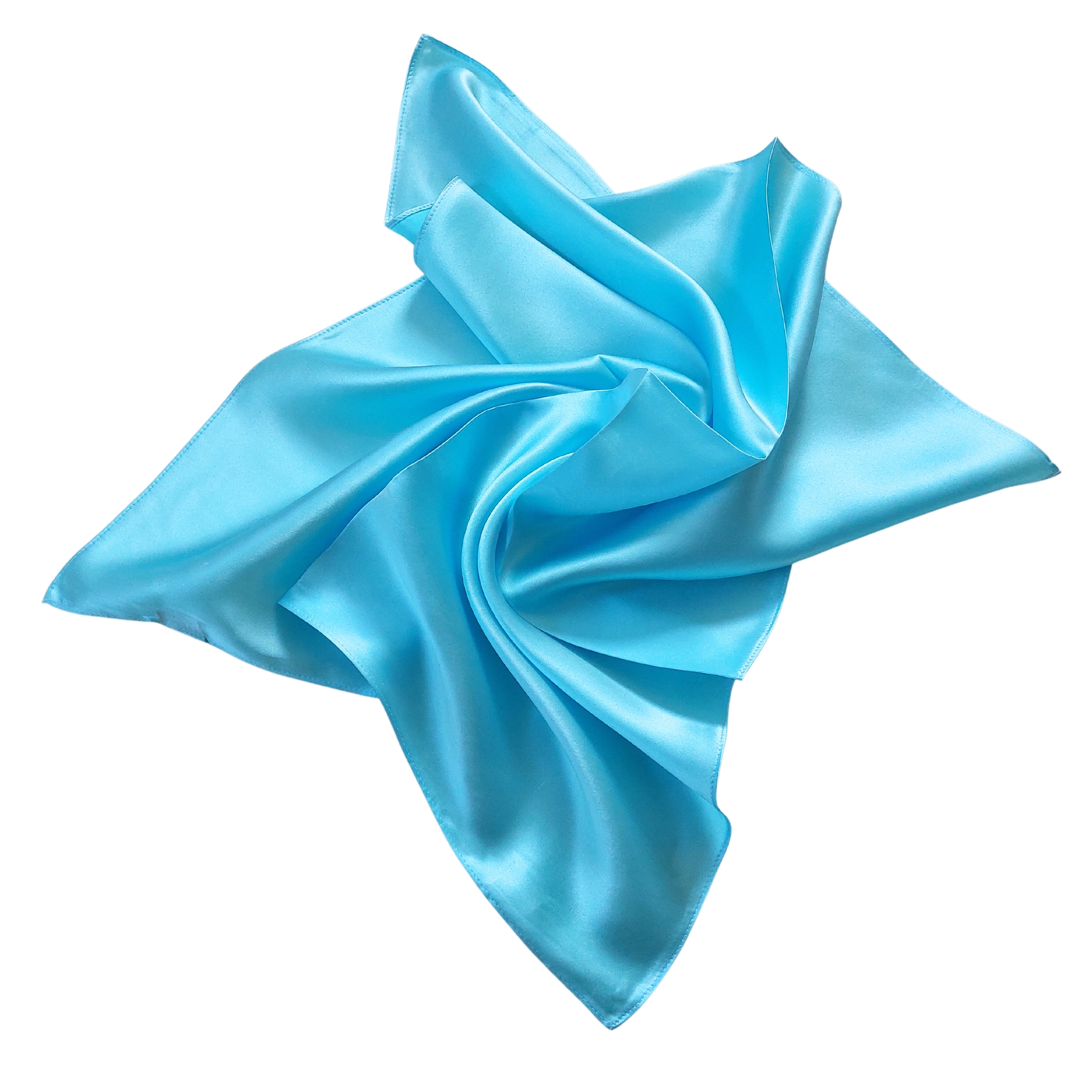 Nickituch Halstuch Satin türkis (16 Momme)