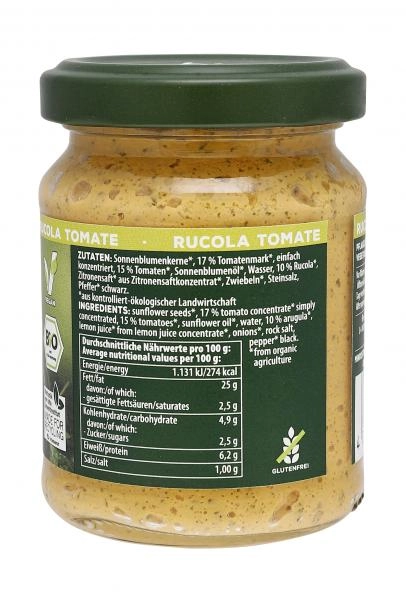 Biozentrale Aufstrich Rucola Tomate
