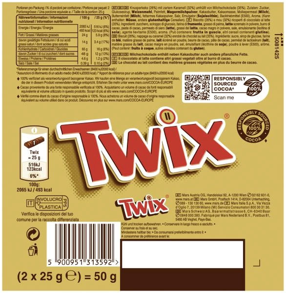 Twix Schokoriegel