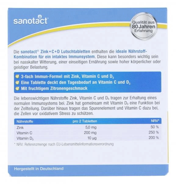 Sanotact Zink + C + D