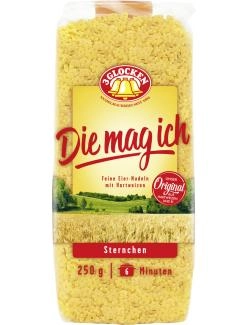 3 Glocken Die mag ich Sternchen-Nudeln
