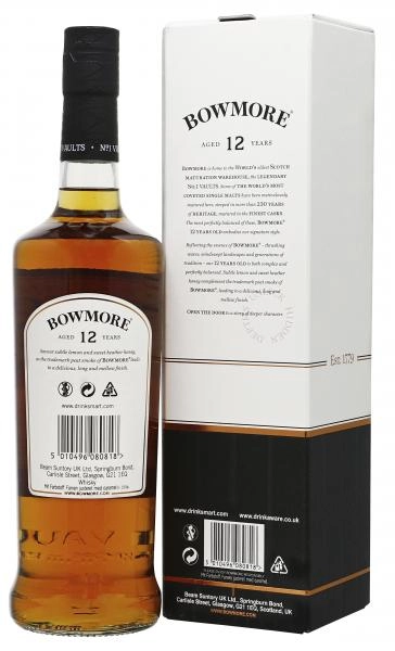 Bowmore Islay Single Malt Scotch Whisky 12 years