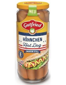 Gutfried Hähnchen Hot Dog Würstchen