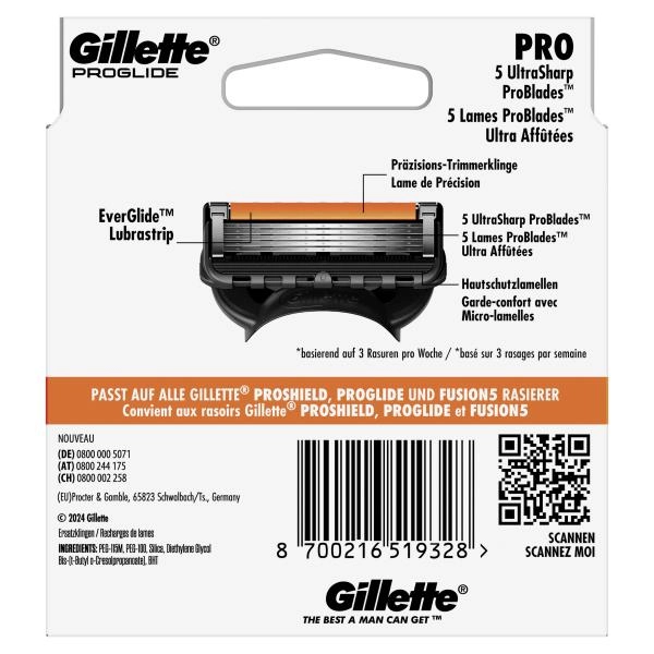 Gillette ProGlide Rasierklingen