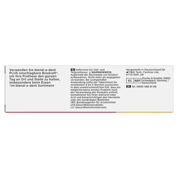 blend-a-dent Plus Haftcreme Unschlagbare Bisskraft Geschmacksneutral