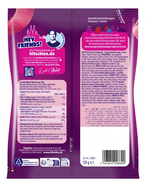 Hitschies Saure Drachenzungen Berry Mix