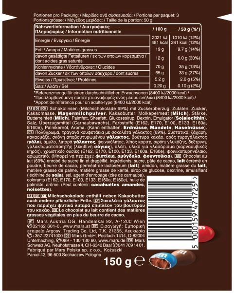 M&M's Chocolate Standbeutel
