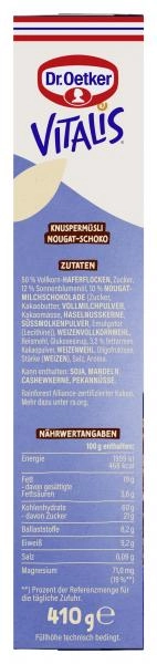 Dr. Oetker Vitalis Knusper Müsli Nougat-Schoko