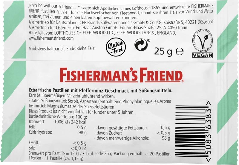 Fisherman's Friend Mint ohne Zucker