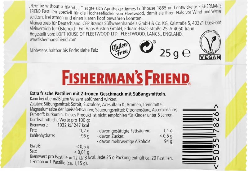 Fisherman's Friend Lemon ohne Zucker