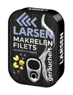 Larsen Makrelen-Filets mit Pfeffer in Rapsöl geräuchert