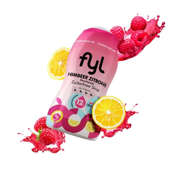 Fyl zuckerfreier Sirup Himbeere-Zitrone Geschmack
