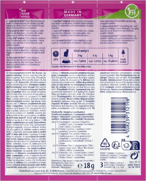 Vitakraft Cat-Stick healthy Huhn & Katzengras
