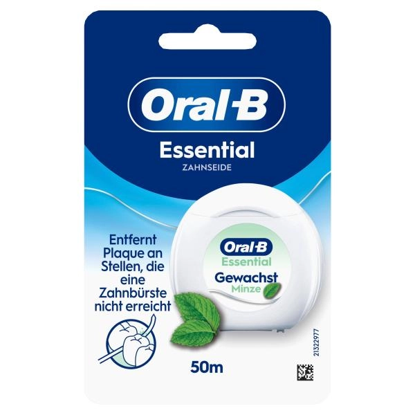 Oral-B Essential Zahnseide gewachst Minze