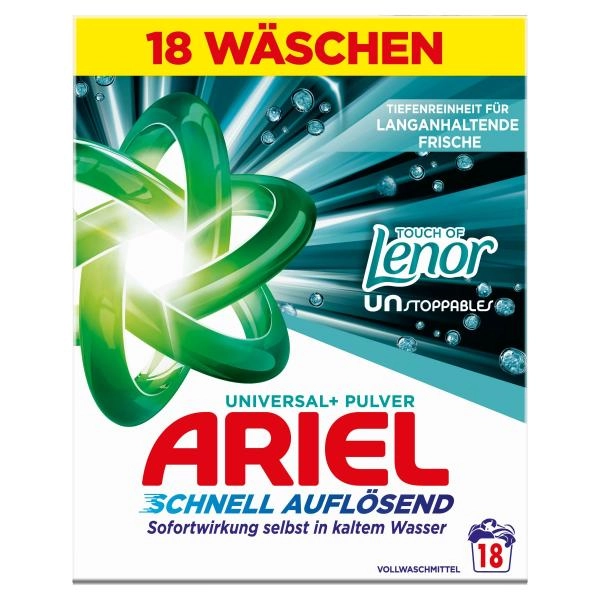 Ariel Pulver Touch of Unstoppables Universal+ Waschmittel