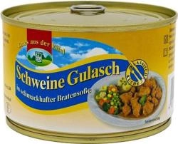 Eifeler Schweine Gulasch in Bratensoße