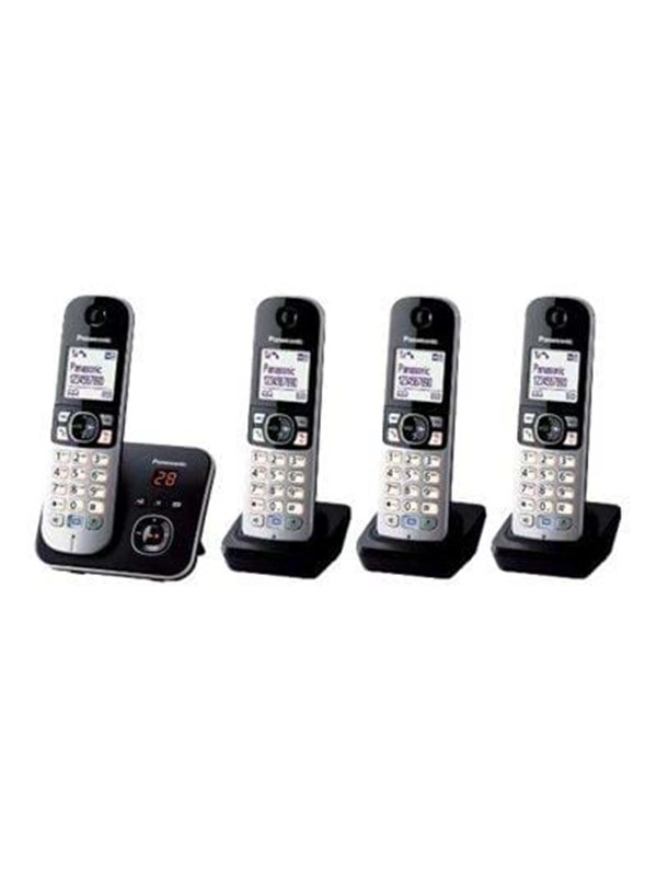 KX-TG6824GB Schnurlostelefon mit Anrufbeantworter schwarz