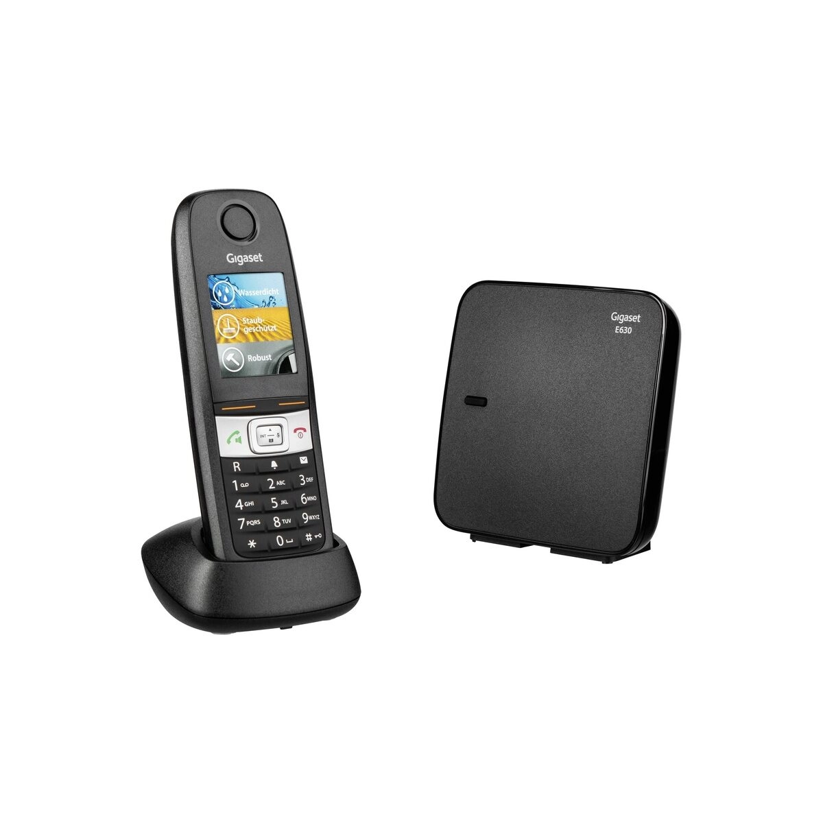 E 630 Schnurlostelefon schwarz