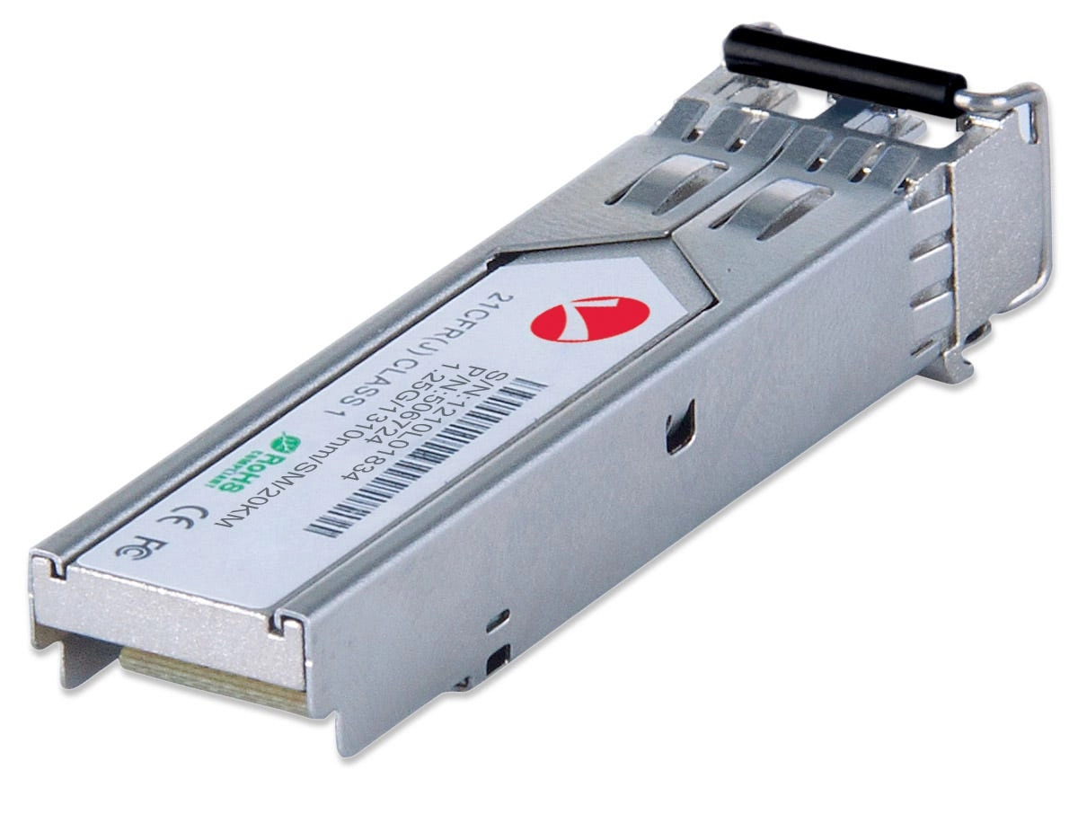 Gigabit SFP Mini-GBIC Transceiver für LWL-Kabel, Singlemode, 20 km